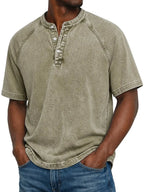 Lukas | Herren Vintage-Hemd mit Knopfdetails