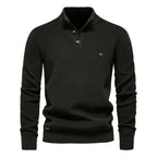 Konrad | Eleganter Herrenpullover mit Knopfdetails