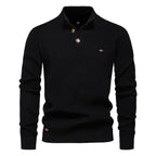 Konrad | Eleganter Herrenpullover mit Knopfdetails