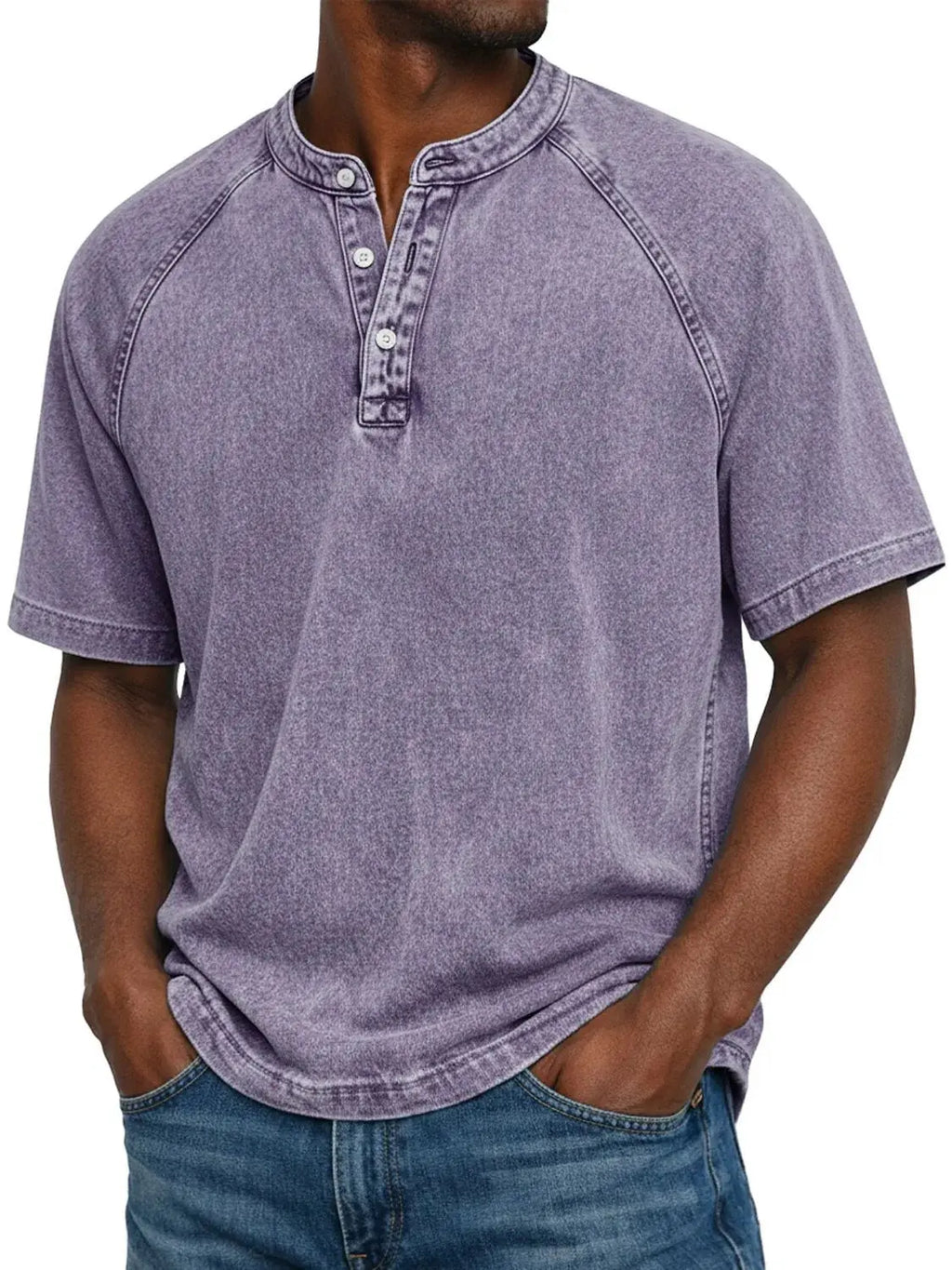 Lukas | Herren Vintage-Hemd mit Knopfdetails