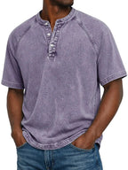 Lukas | Herren Vintage-Hemd mit Knopfdetails