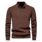 Konrad | Stilvoller Herrenpullover mit Knopfdesign