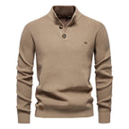 Konrad | Stilvoller Herrenpullover mit Knopfdesign
