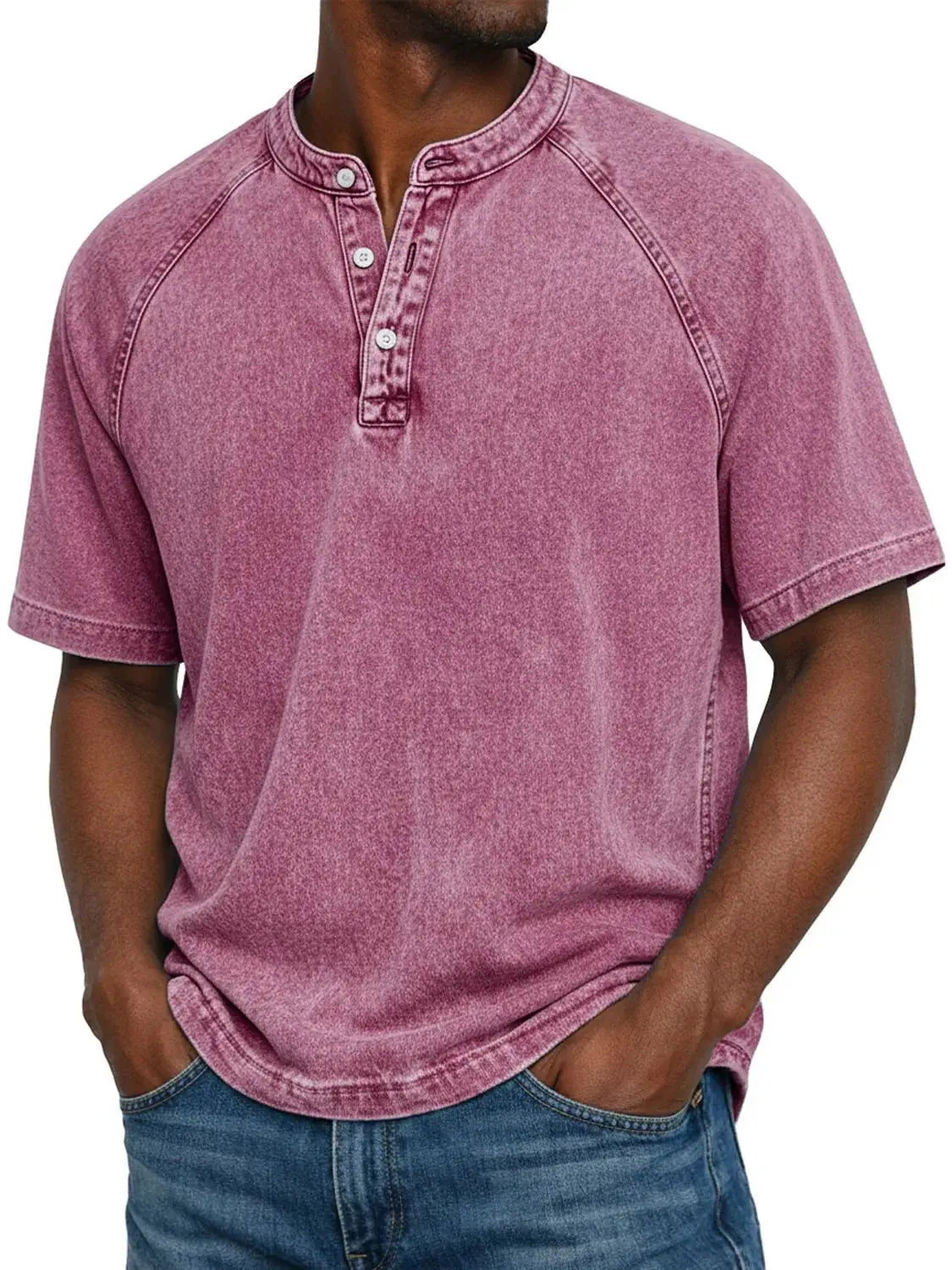 Lukas | Herren Vintage-Hemd mit Knopfdetails