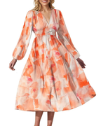 Celine | Damenkleid mit Blumenmuster