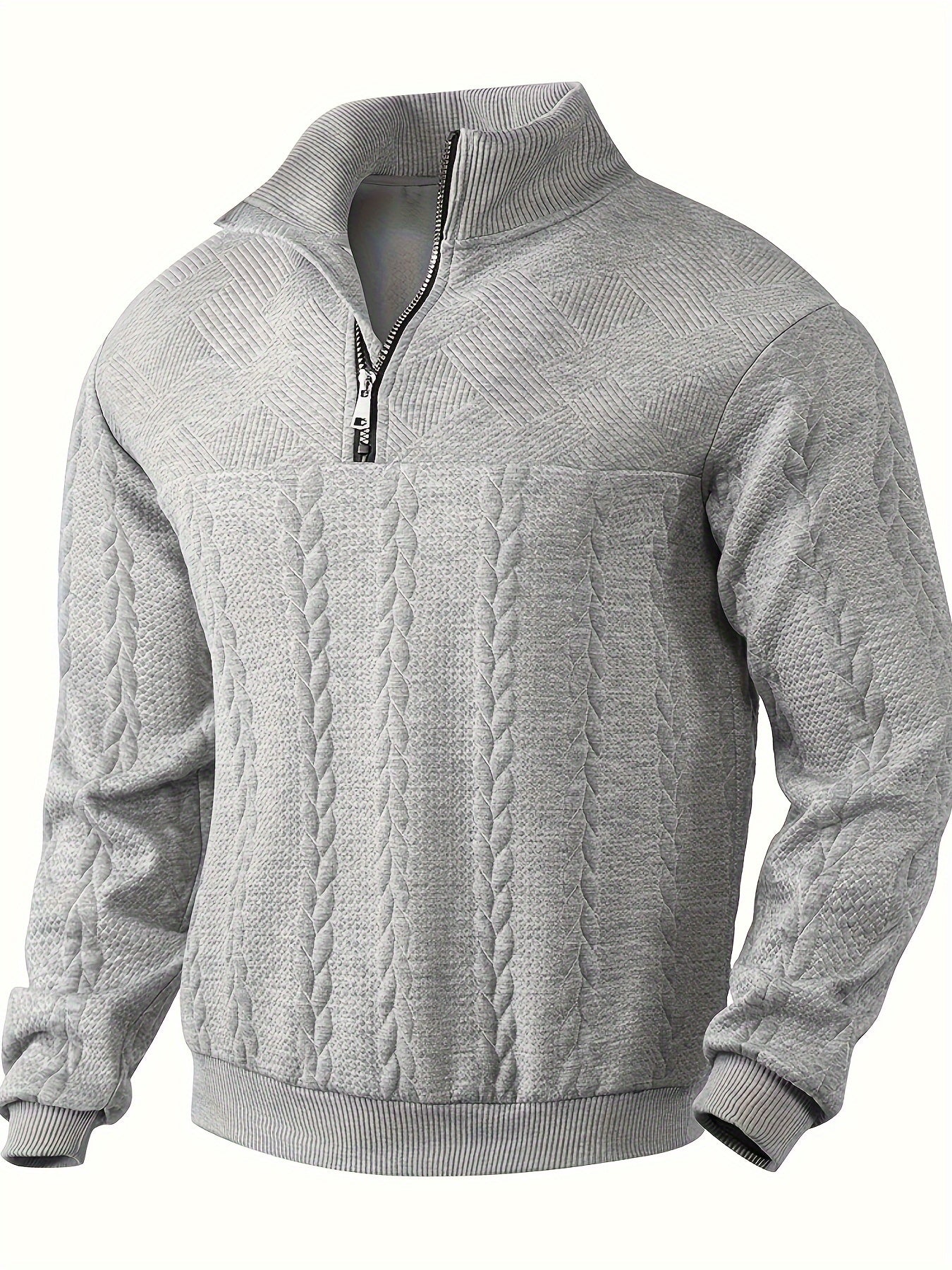 Roman | Eleganter Vintage-Pullover mit Reißverschluss