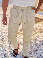 NICHOLS | Oversized Linen Pants with Drawstring