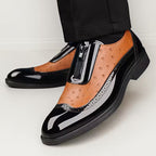 Oxford-Ostrichleder-Schuhe