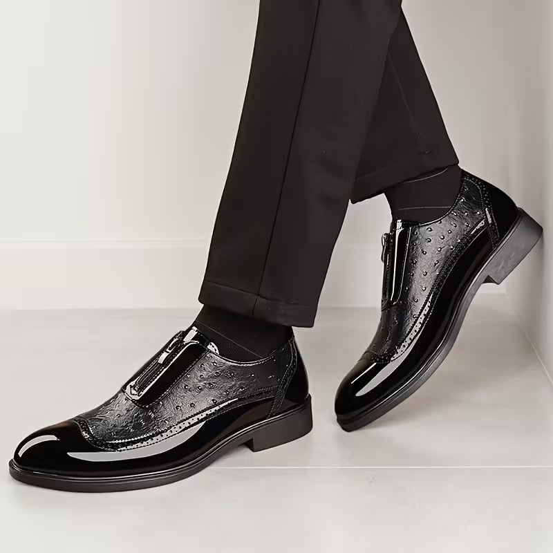 Oxford-Ostrichleder-Schuhe