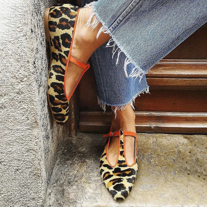 Ballerina Leopard with Strap