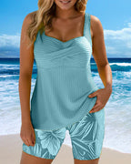 Bernice | Elegante Ripp-Tankini-Shorts