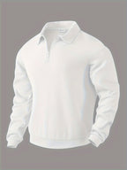 Rafael | Vintage-Zip-Pullover mit geometrischem Design