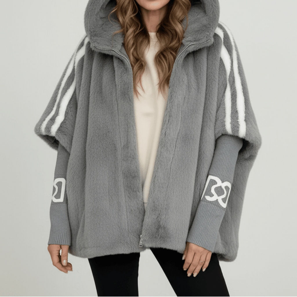 Alessandra | Weiche Jacke mit Kapuze und Reißverschluss