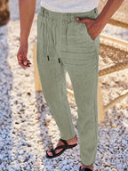 NICHOLS | Oversized Linen Pants with Drawstring
