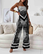 Helen | Urlaub bereit stilvolles Schnür-Top & Hose Zweiteiler Set Kleid