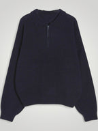 Wencke | Eleganter Damenpullover mit Gefaltetem Kragen