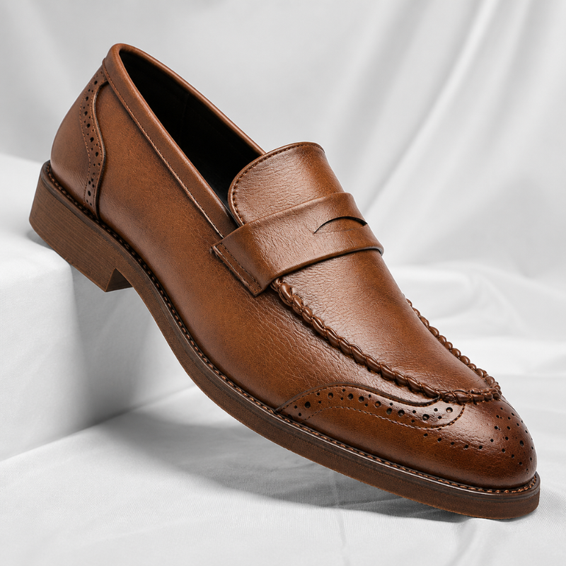 Santino Leder Penny Loafers