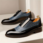 Oxford-Ostrichleder-Schuhe