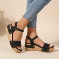 Elena | Elegante Keilabsatz-Sandalen