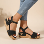 Elena | Elegante Keilabsatz-Sandalen