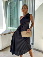 Eya™ | Elegantes Maxi-Kleid mit floralen Muster und einem Schulterträger