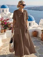 Fleur™ Elegantes Kleid mit Taschen