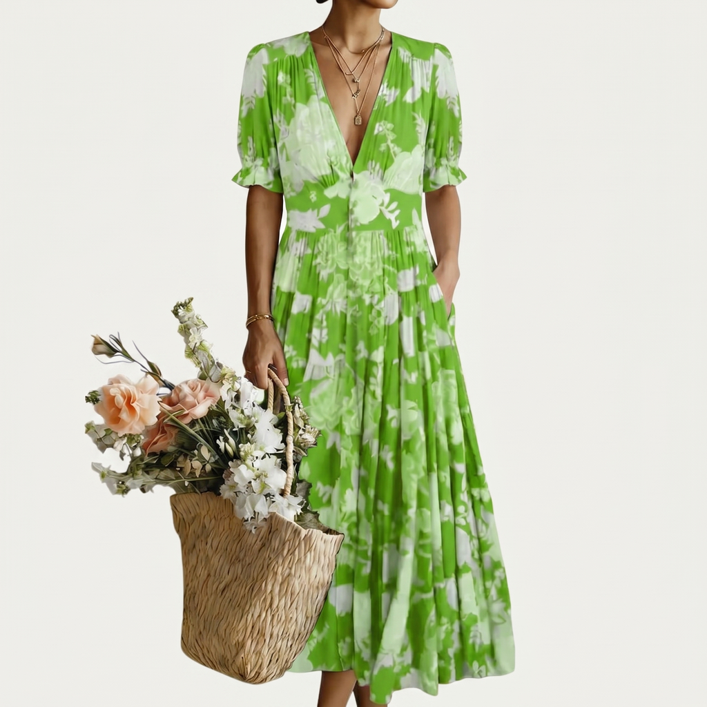 MINELDA | Stilvolles Blumenkleid