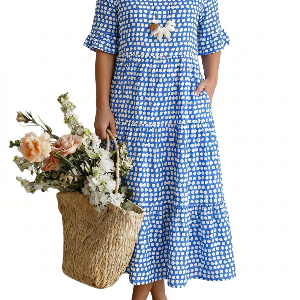 ANASTASIA | BEQUEMES SOMMERKLEID" can be rewritten as "ANASTASIA | Lässiges Sommerkleid für Komfort