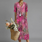 ANNA | COLORFUL MIDI DRESS