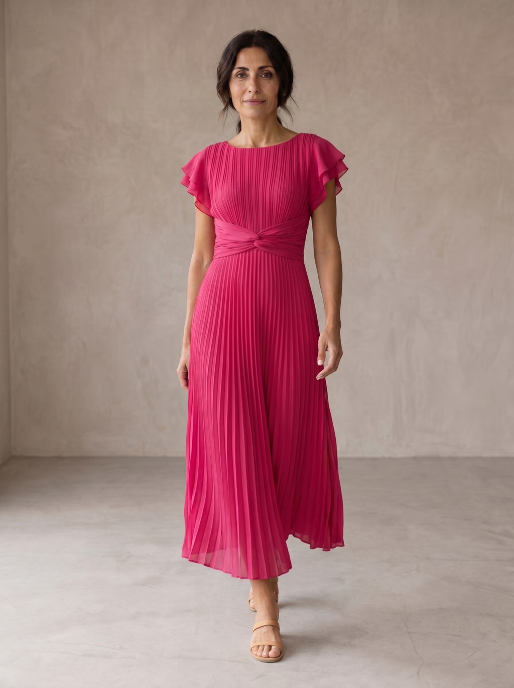 Seraphina | Elegantes Maxikleid mit Drapierung in der Taille