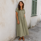 Lysandra™ — Fließendes Sommerhemdkleid
