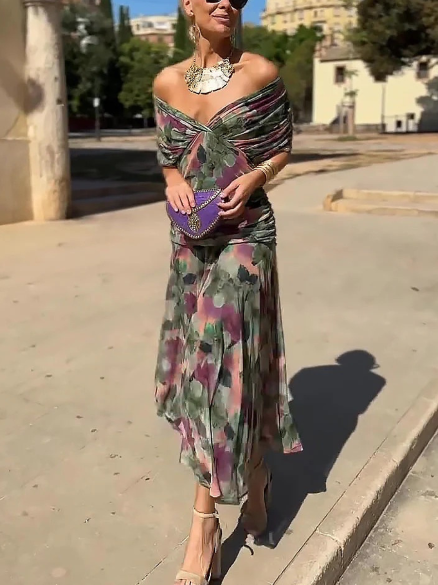 Lilly | Fließendes Midikleid