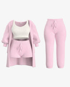 Tallulah – Bouclé Strick Pyjama Set