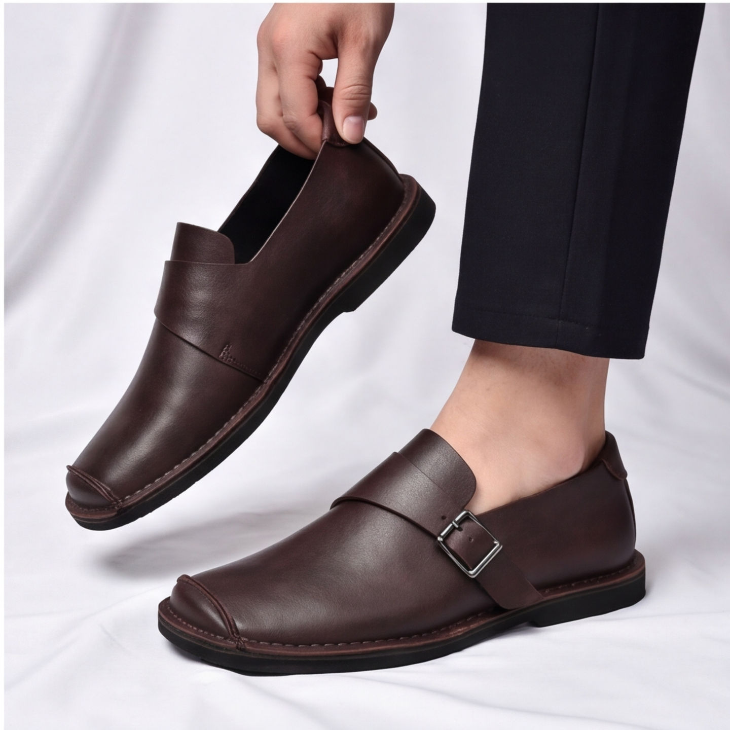 Montclair Echtleder Slipper