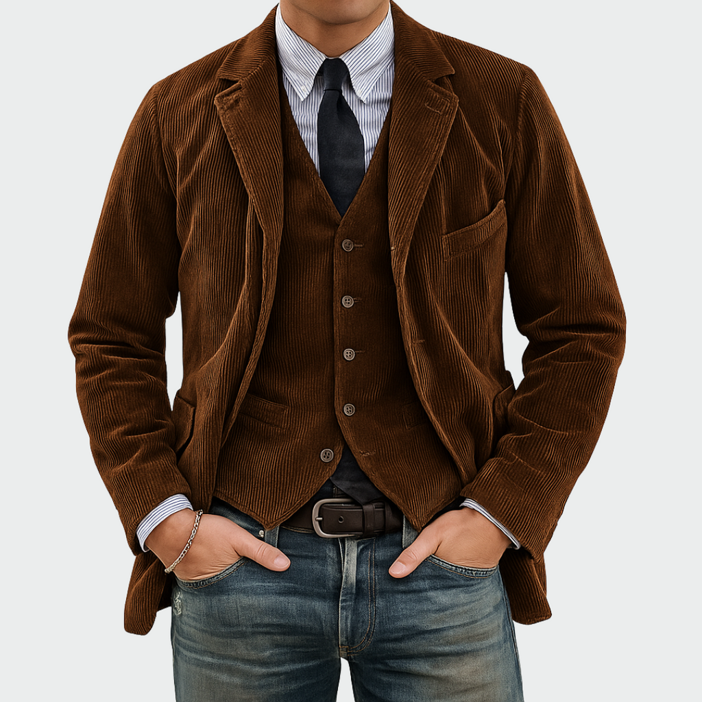 Ulf | Stilvolle Anzugjacke mit passender Weste
