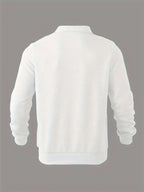 Finn | Geometrisches Design Vintage Reißverschluss Pullover